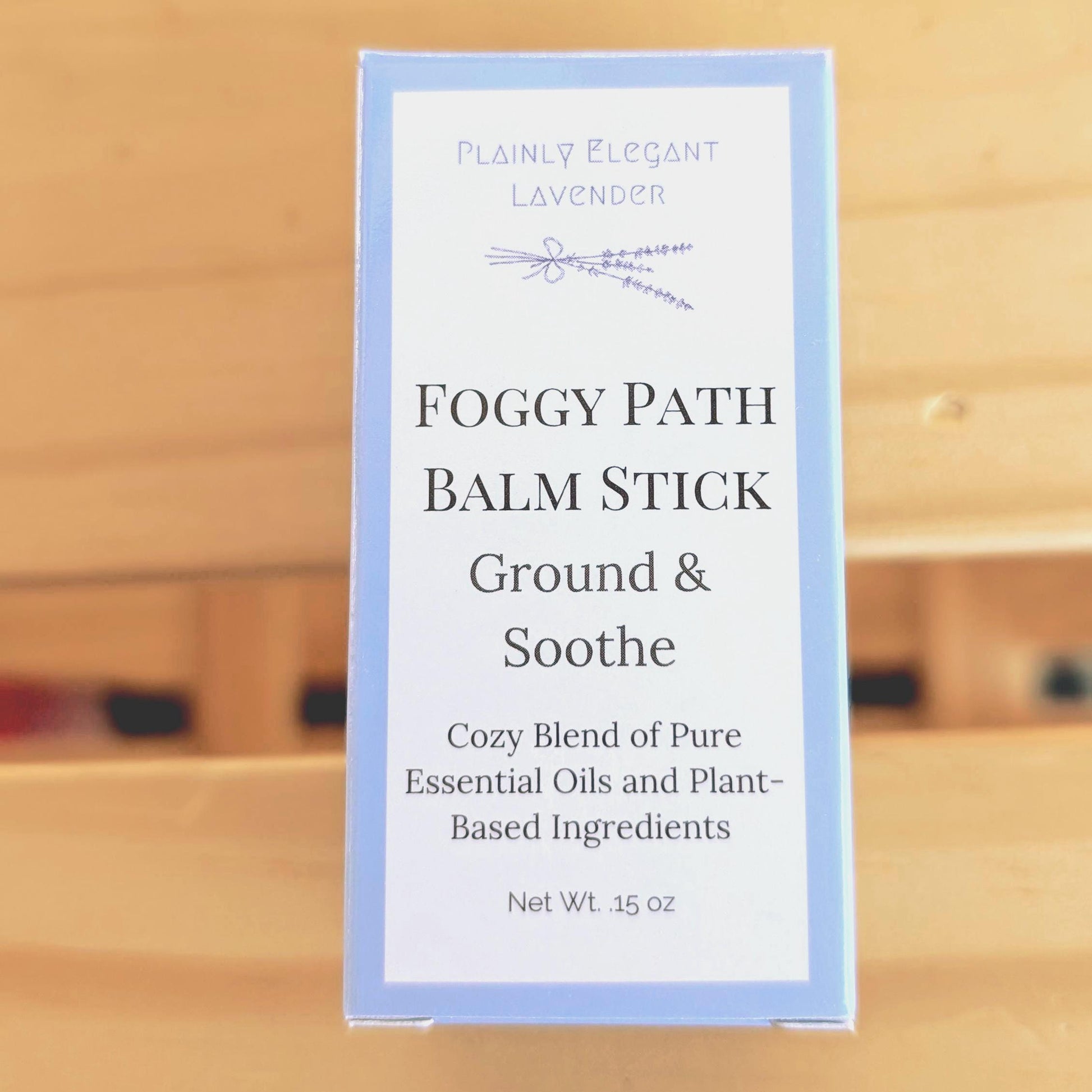 Foggy Path Solid Lotion Balm Stick - plant based formula with vanilla, bergmont and lavender