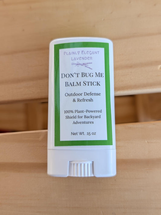 Don't Bug Me Solid Lotion Bug Repellent Balm Stick - plant based formula to keep the bugs away!