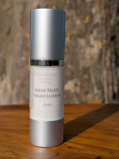 Sleep Tight Night Lotion - Lavender Scent, Safe for Face