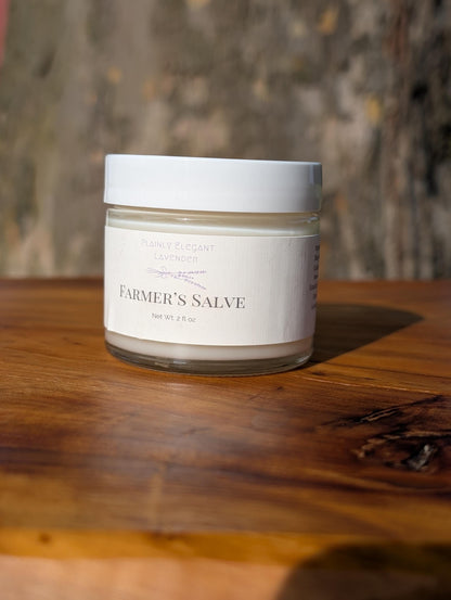 Farmer’s Salve - Lavender Scent, Vegan, Greasy and Effective.